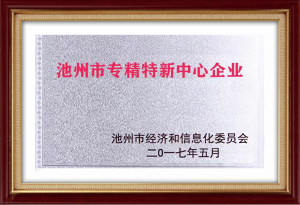 Chizhou City specialized special new center enterprises