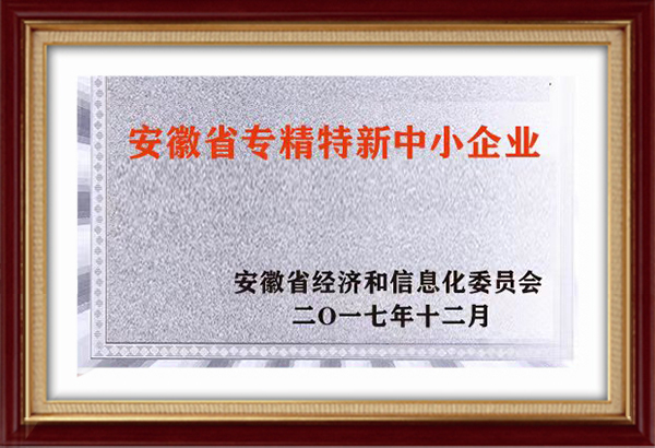 Anhui Province specialized special new center enterprises